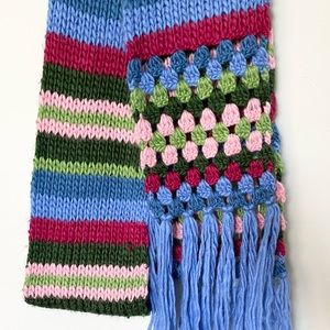 Maurice’s Multicolor Knit Scarf with Tassels